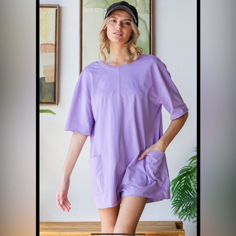 Lavender Women's Causal Romper